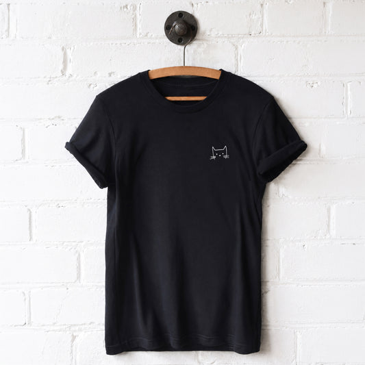 Small Cat Face T-Shirt
